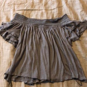 Free People size S off the shoulder shirt